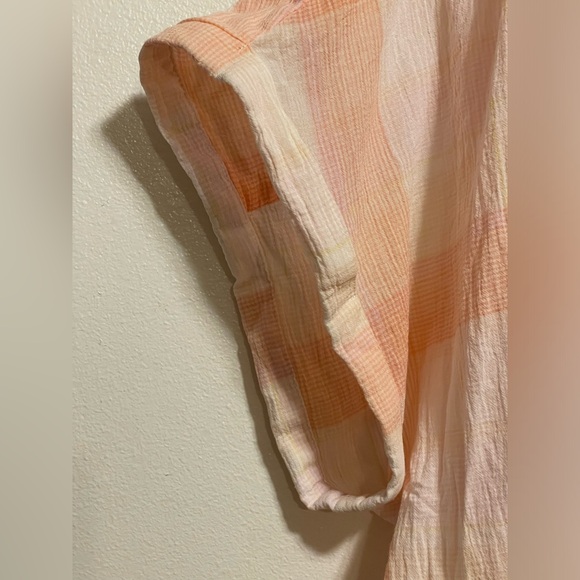 AVA&VIV peach button down - Picture 4 of 6